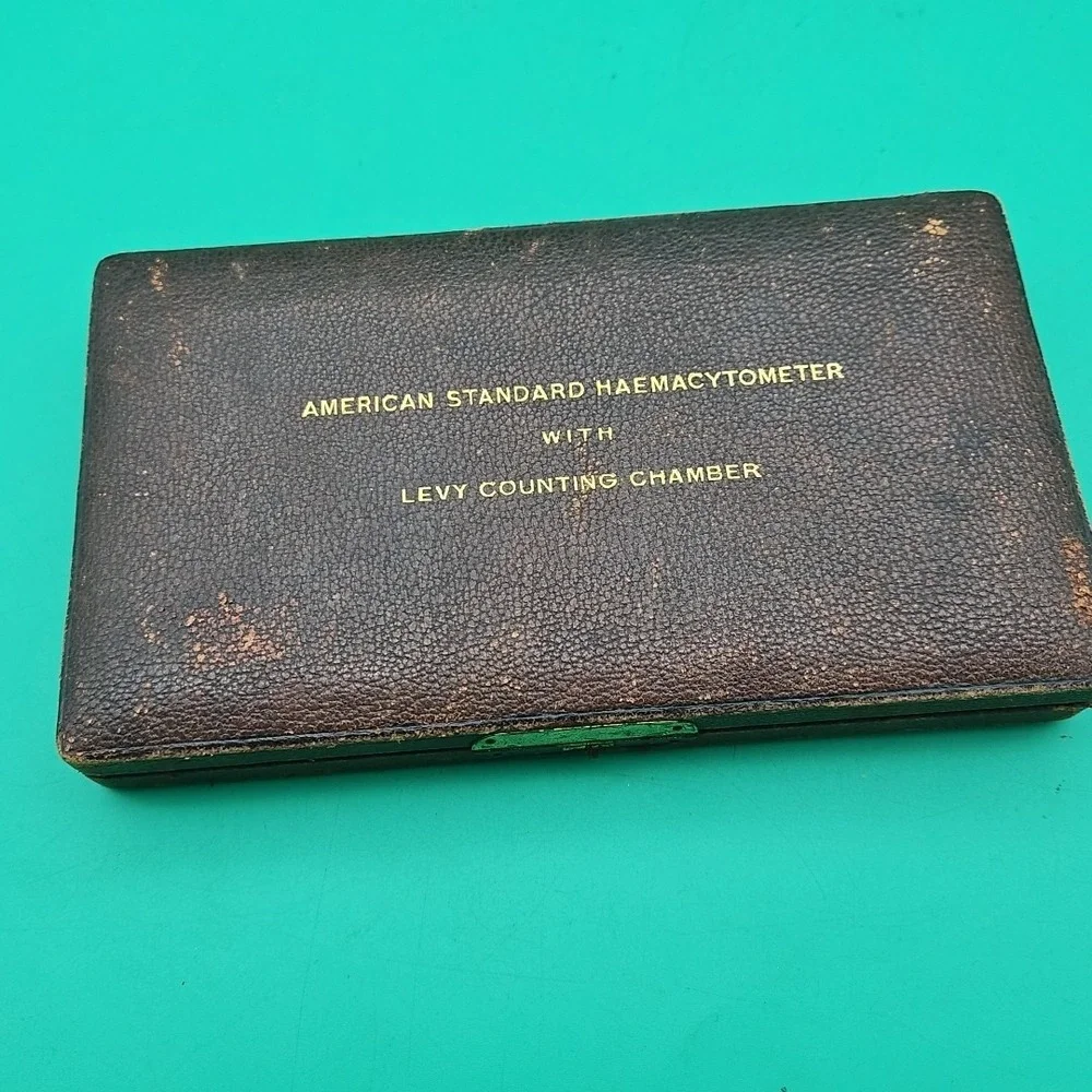 Antique 1920's American‎ Standard Haemacytometer Levy Hausser Counting Chamber